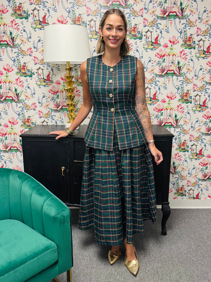 The Holiday Skirt in Green