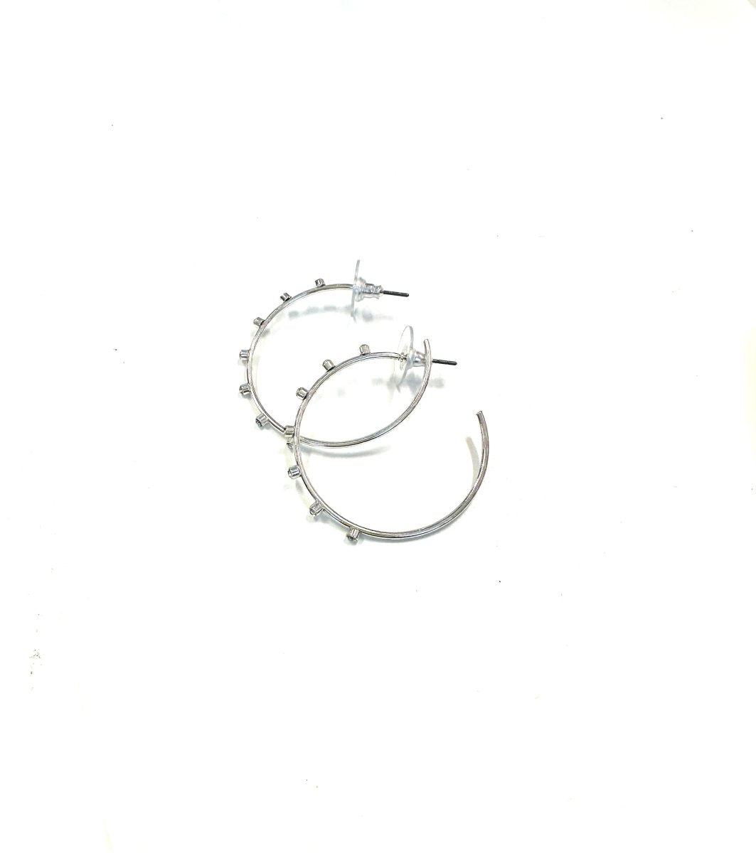 The Slight Sparkle Hoops- 2 Colors