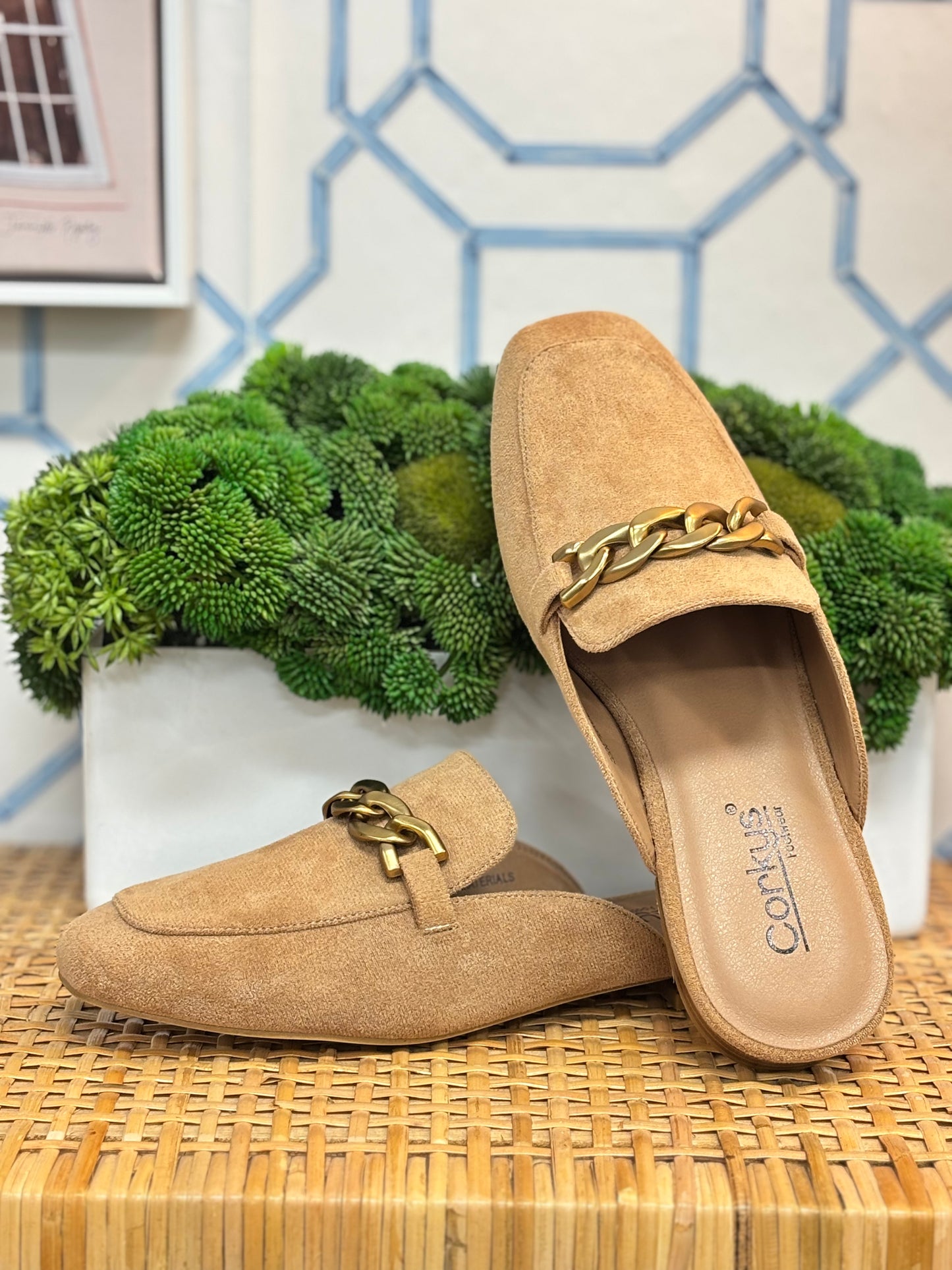 Keepsake Mules in Camel