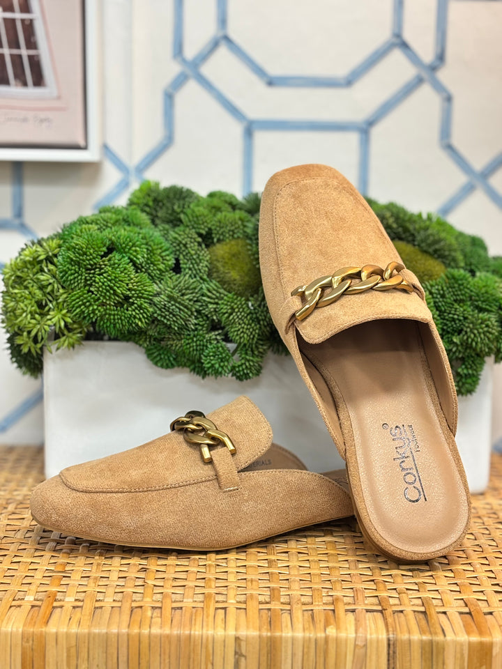 Keepsake Mules in Camel