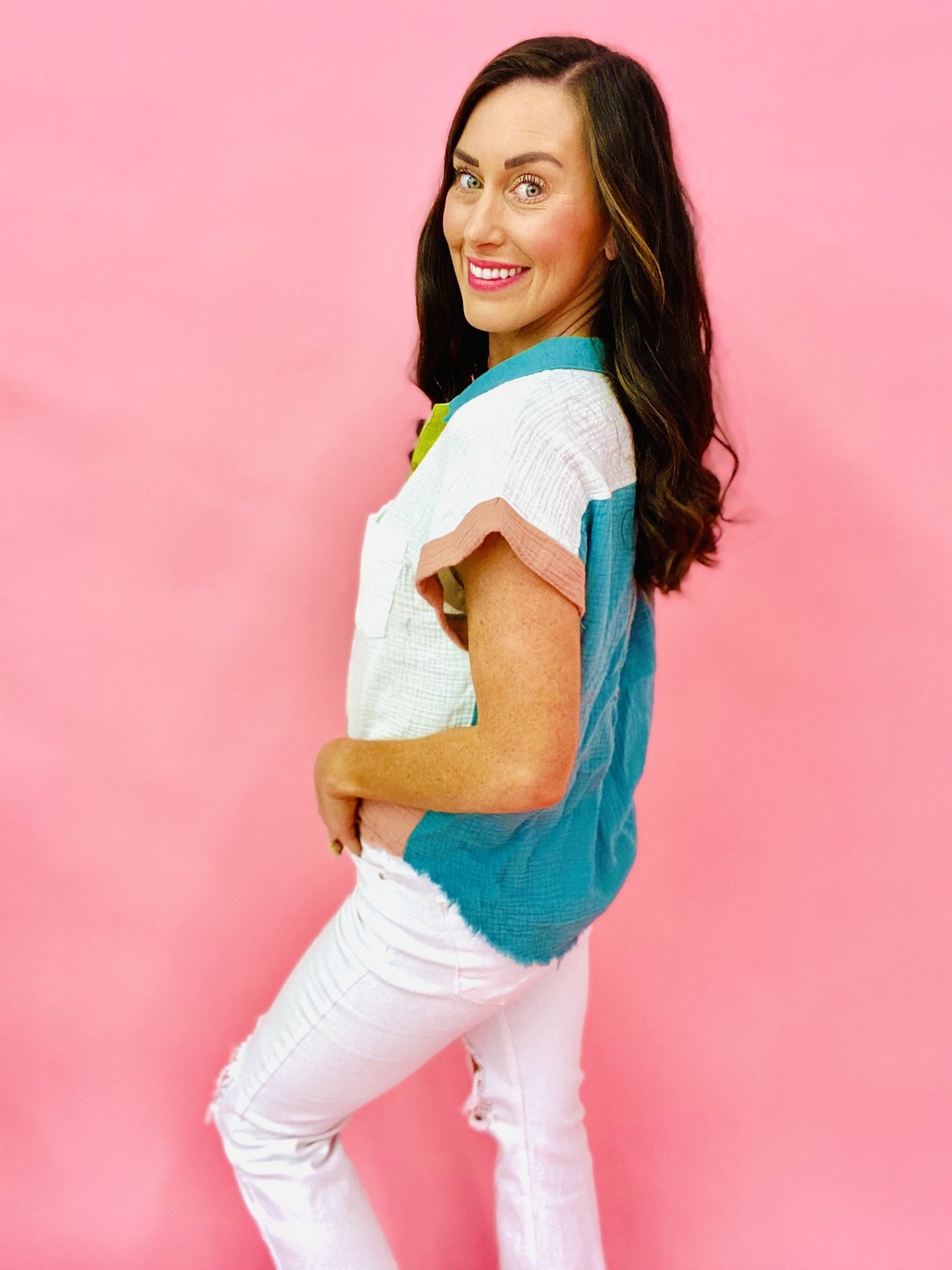 The Slant Pocket Top