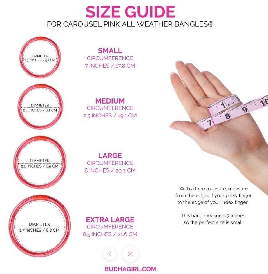 Carousel Pink Budha Bangles