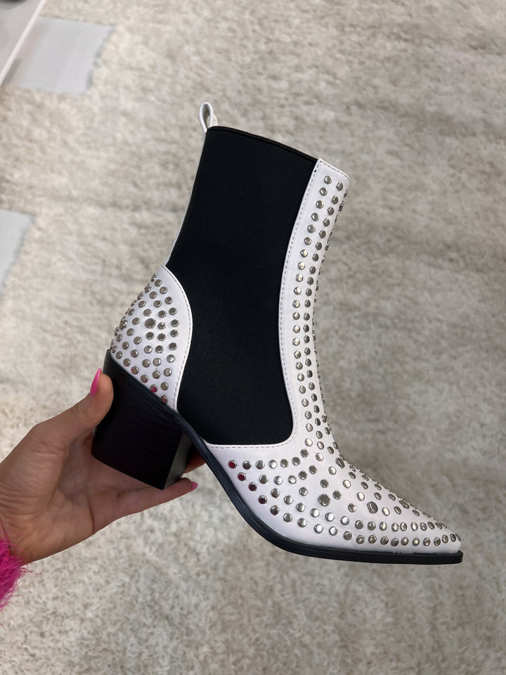 The White Zsa Zsa Booties