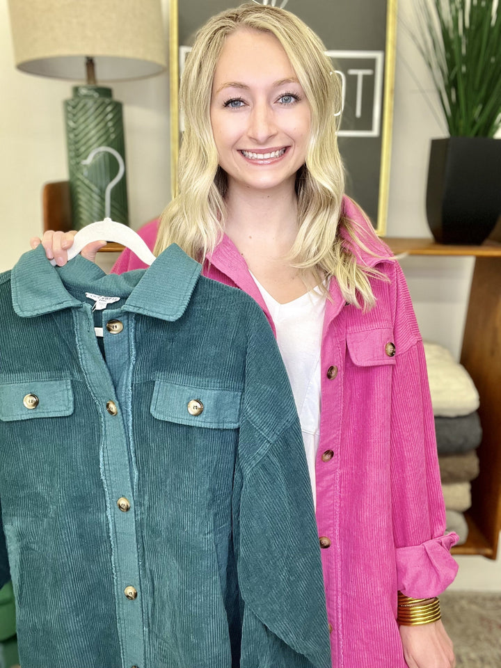 Annie Cord Shacket-2 Colors