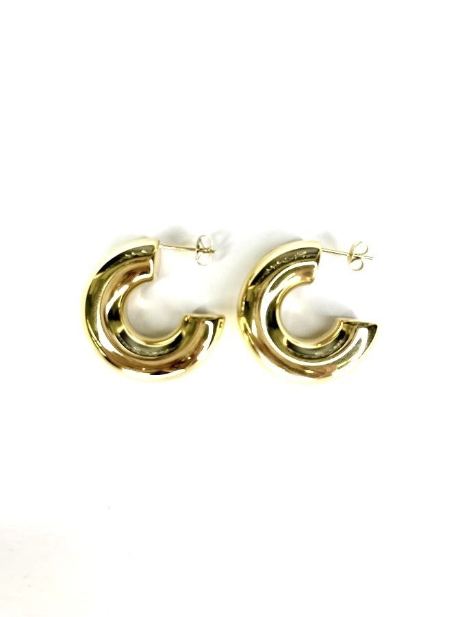 Chunky Gold Hoops