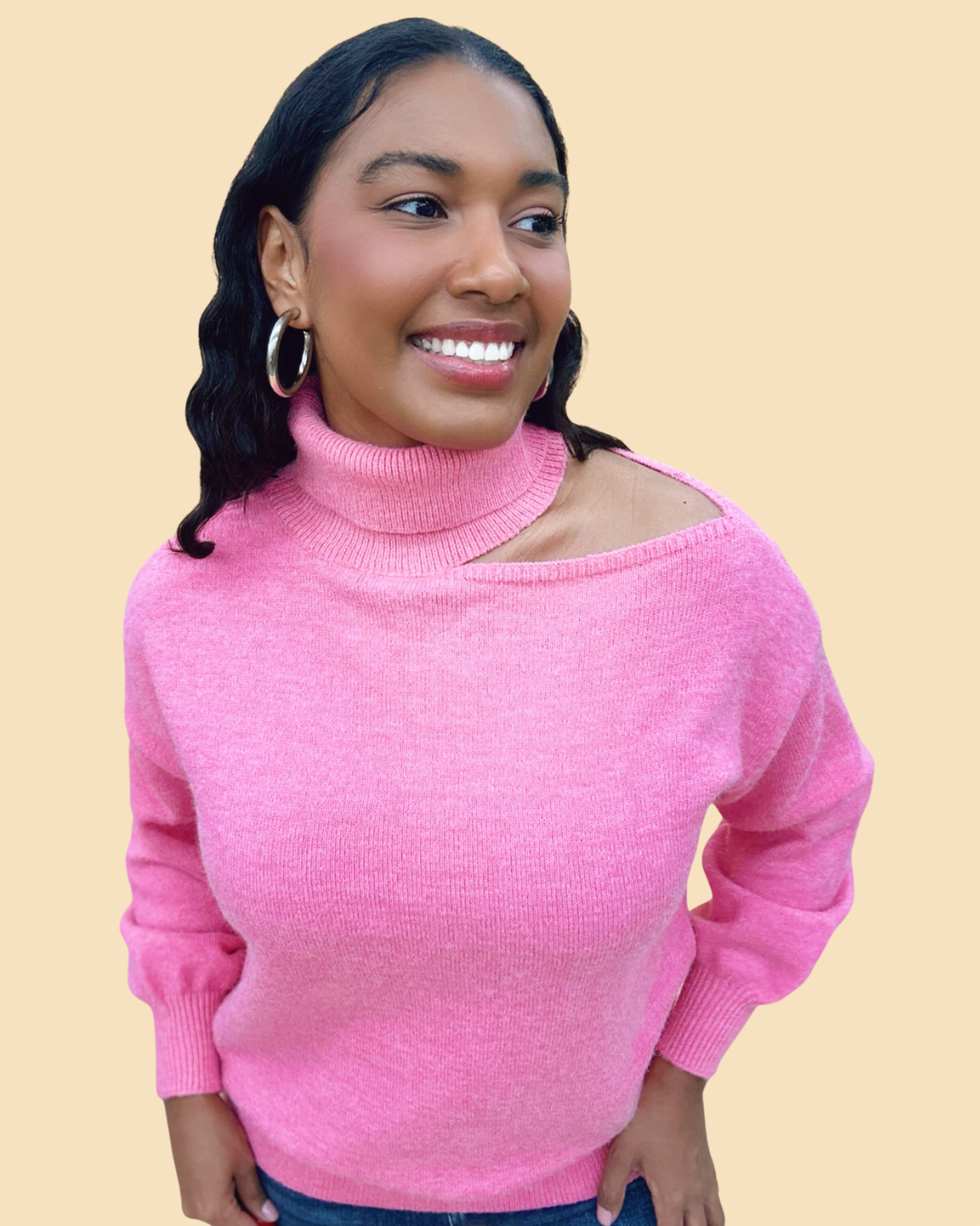 The Sexy Shoulder Sweater-2 Colors/AS