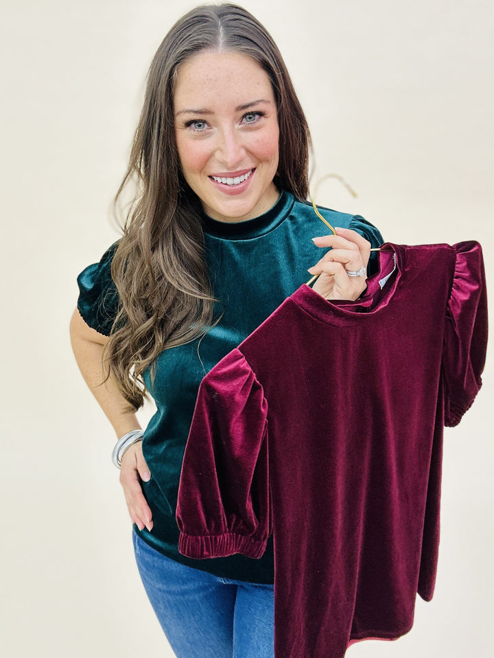 The Velvet Puff Top in 2 Colors/AS