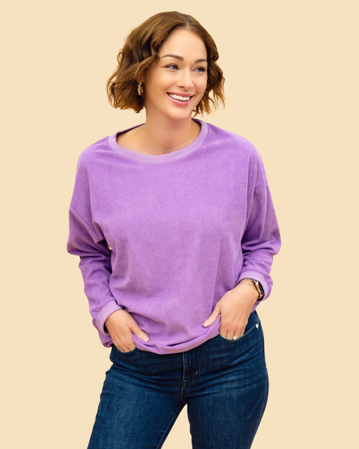 The Beck Corded Velvet Pullover-7 Colors-AS