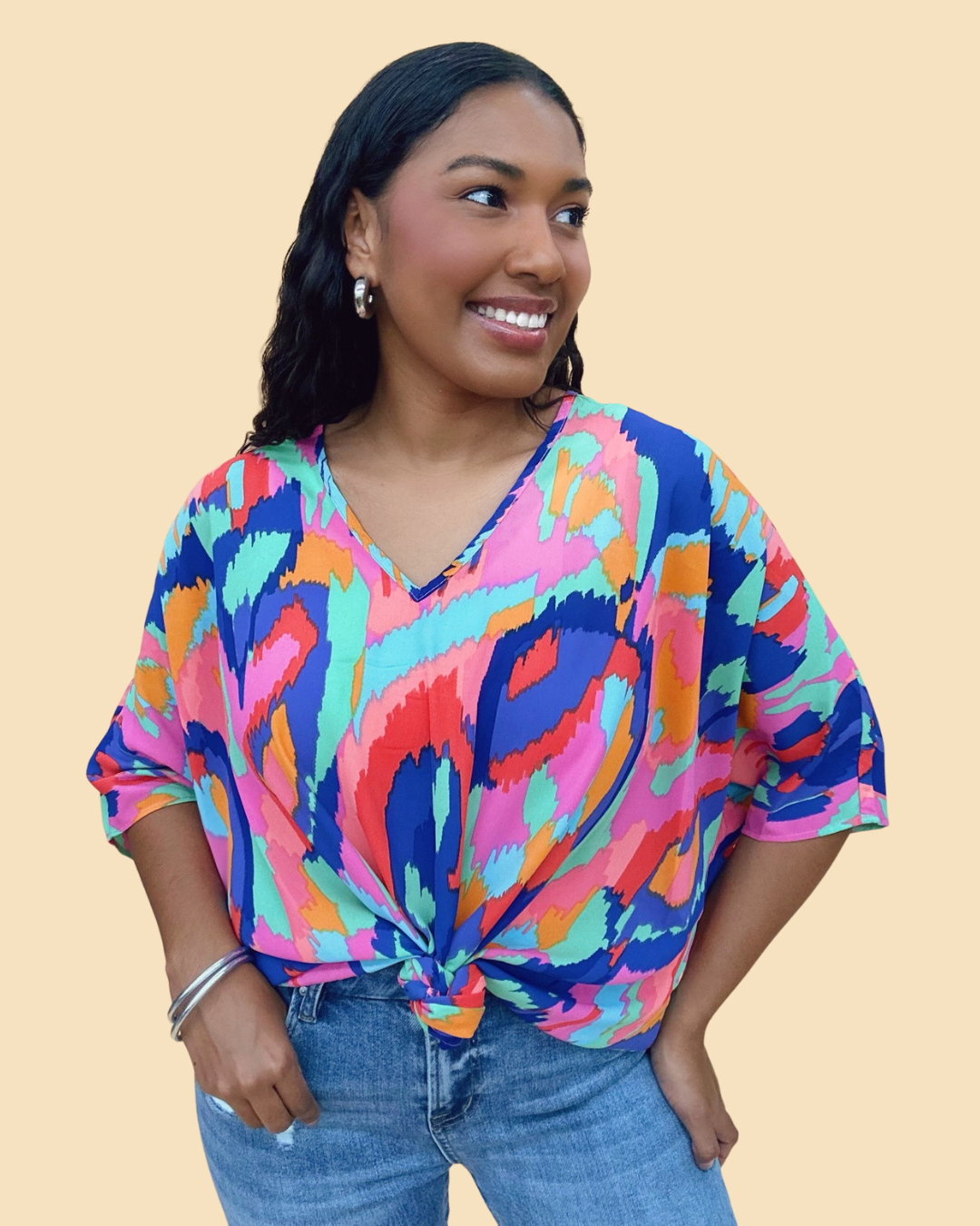 The Free Spirit Poncho Top - AS