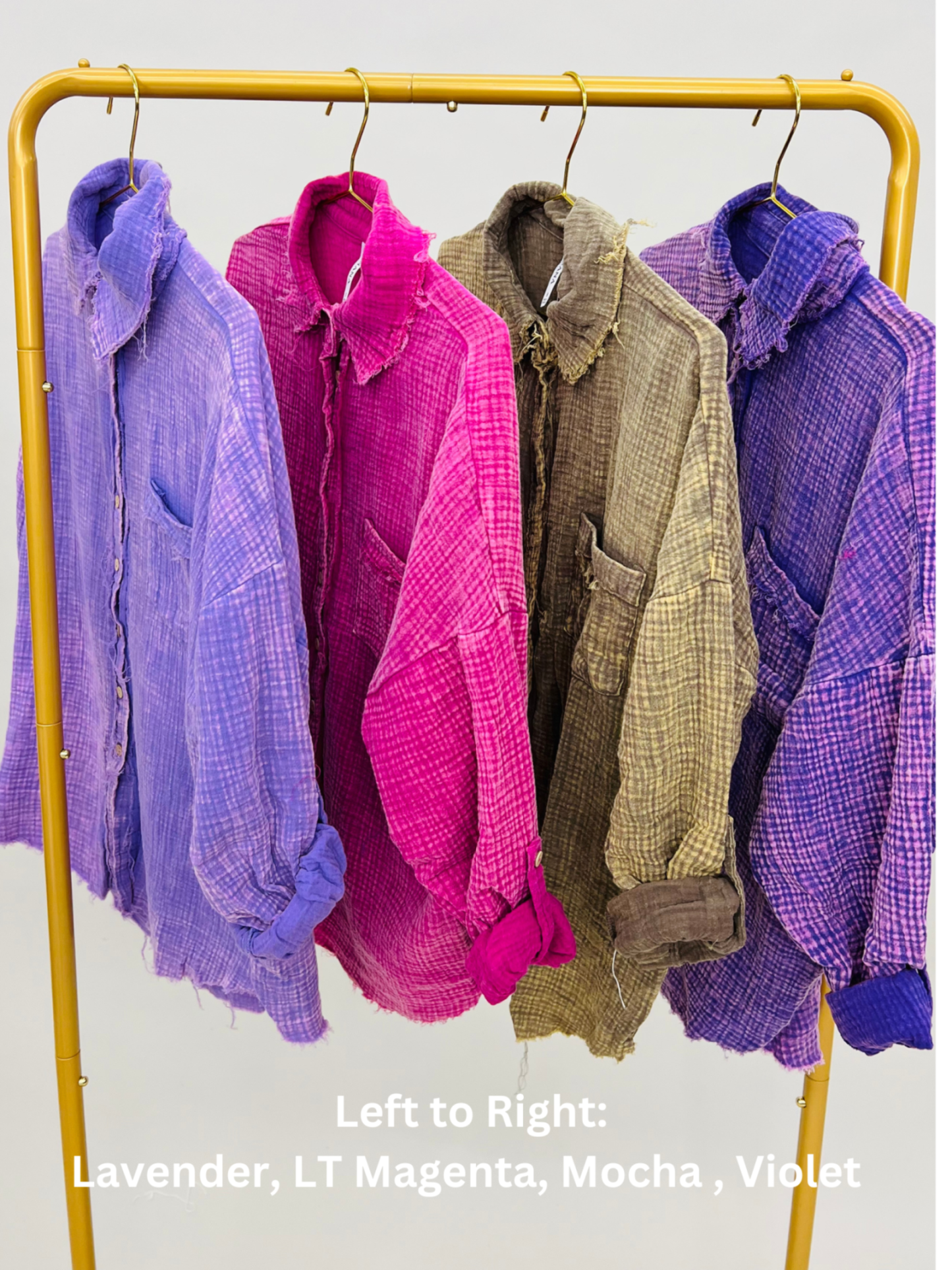 LD STEAL - Double Gauze Button in 4 Colors