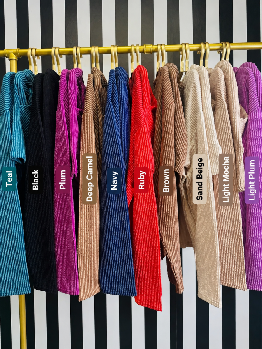 The Steal Raised Rib Set in 14 Colors-AS