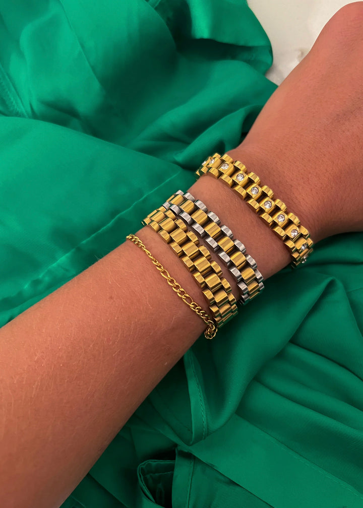 The Two Toned Watch Band Bracelet