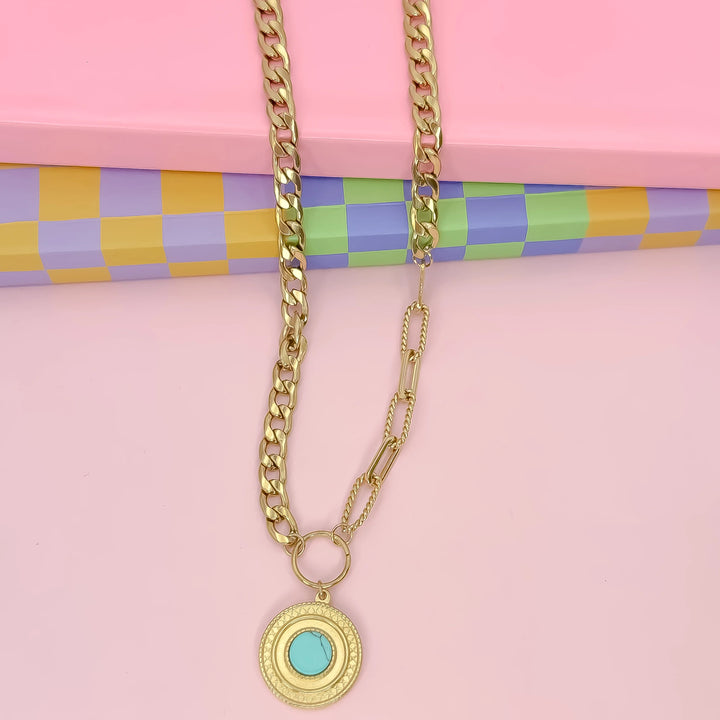 Desert Glow Turquoise Necklace