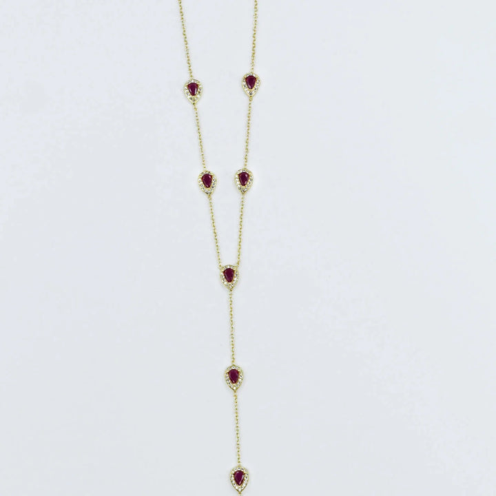 Ruby Y-Glow Necklace