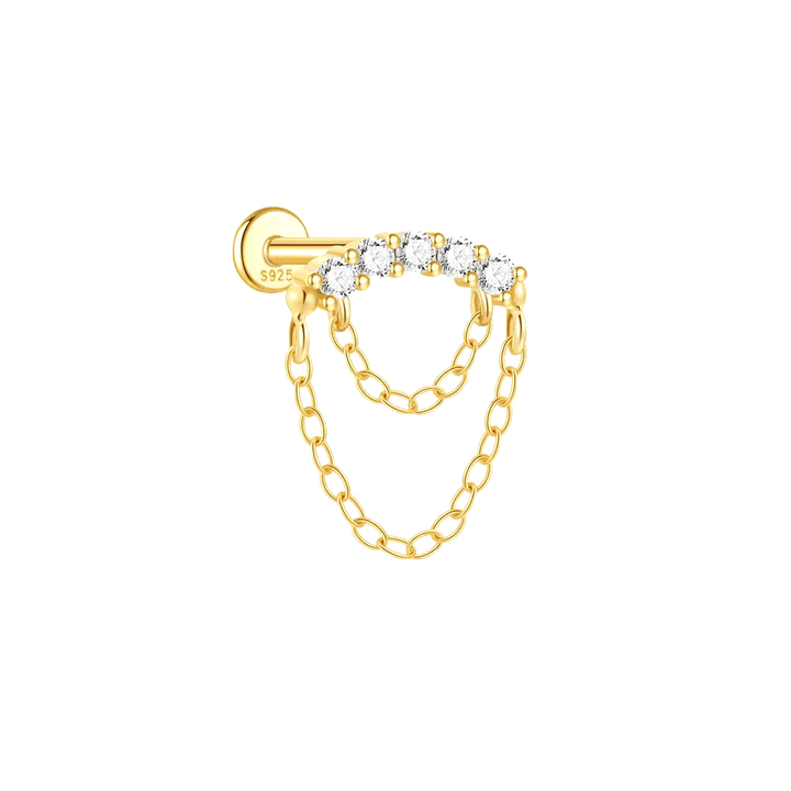 The Tinsley Chain Stud Earring