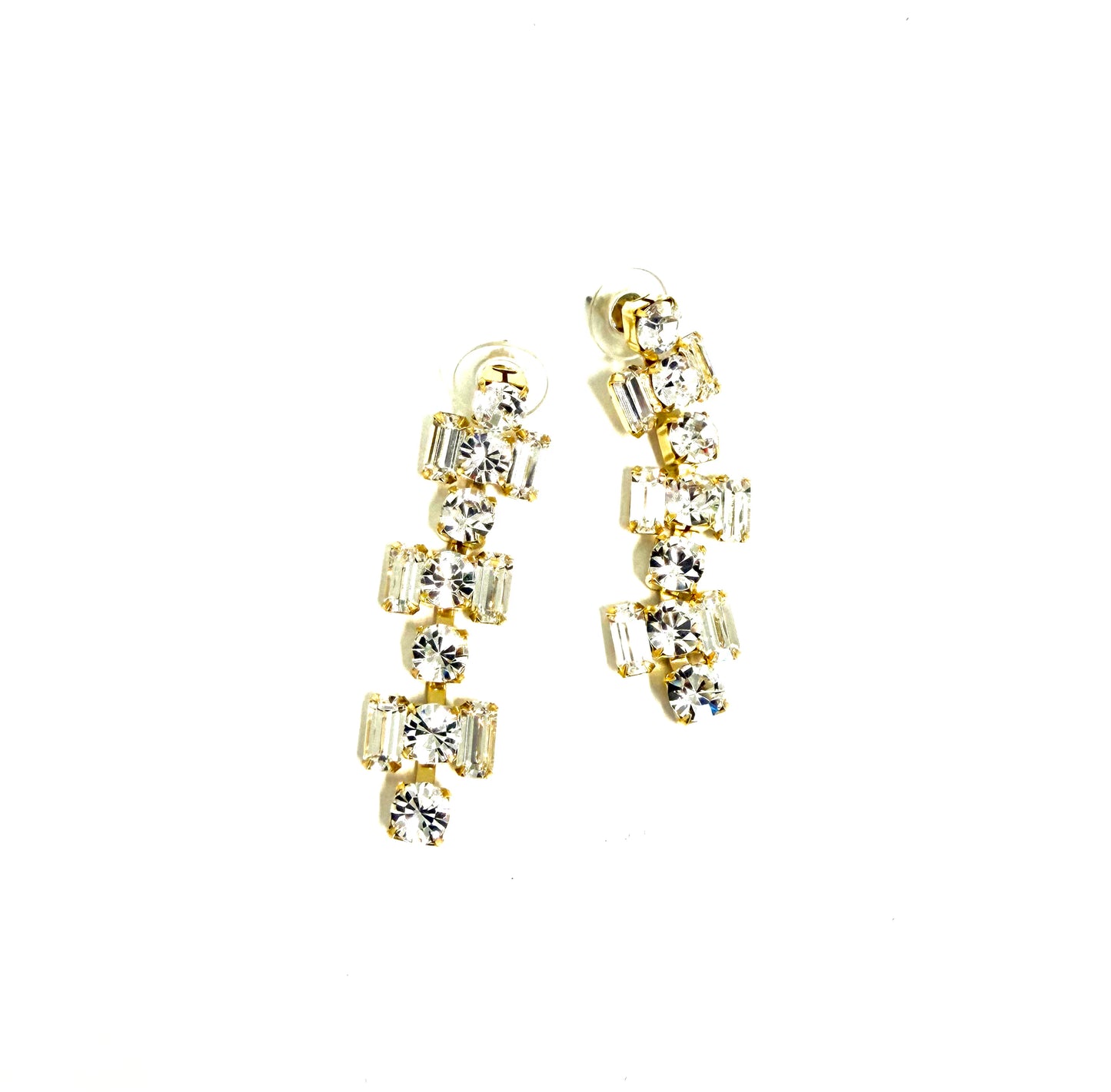 The Yochi Crystal Showstopper Drop Earrings