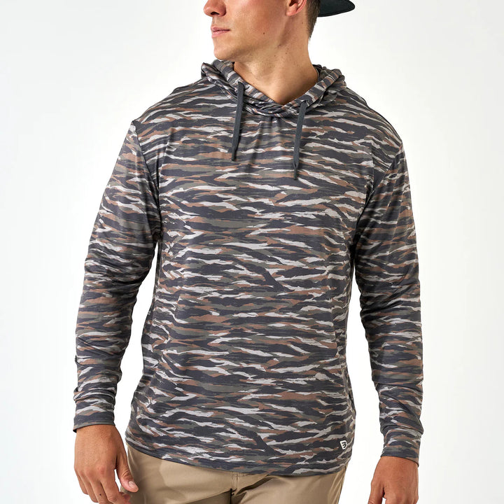 The Burlebo Performance Hoodie in Tiger Stripe Camo