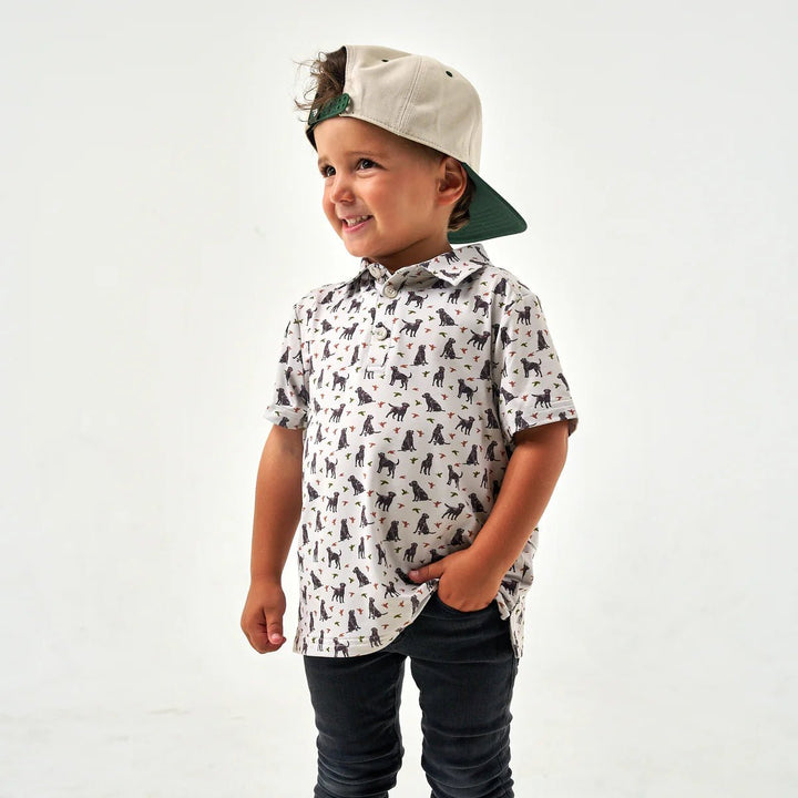 Youth Burlebo Polo in Ducks & Dogs