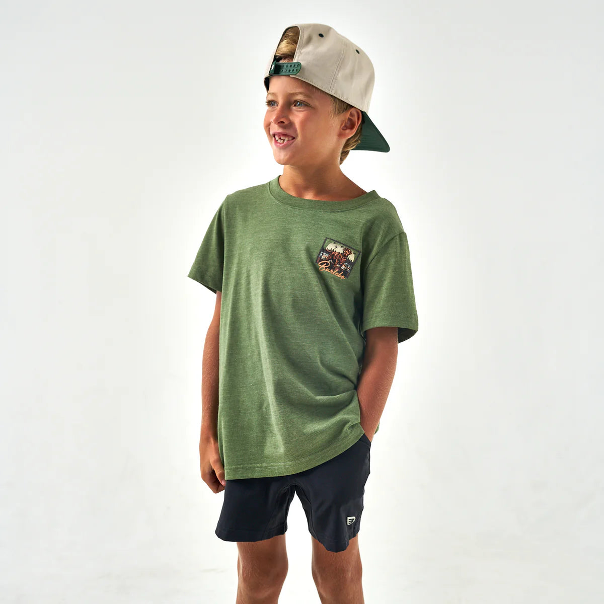 Youth Burlebo SS Tee in Duck Dog Stamp