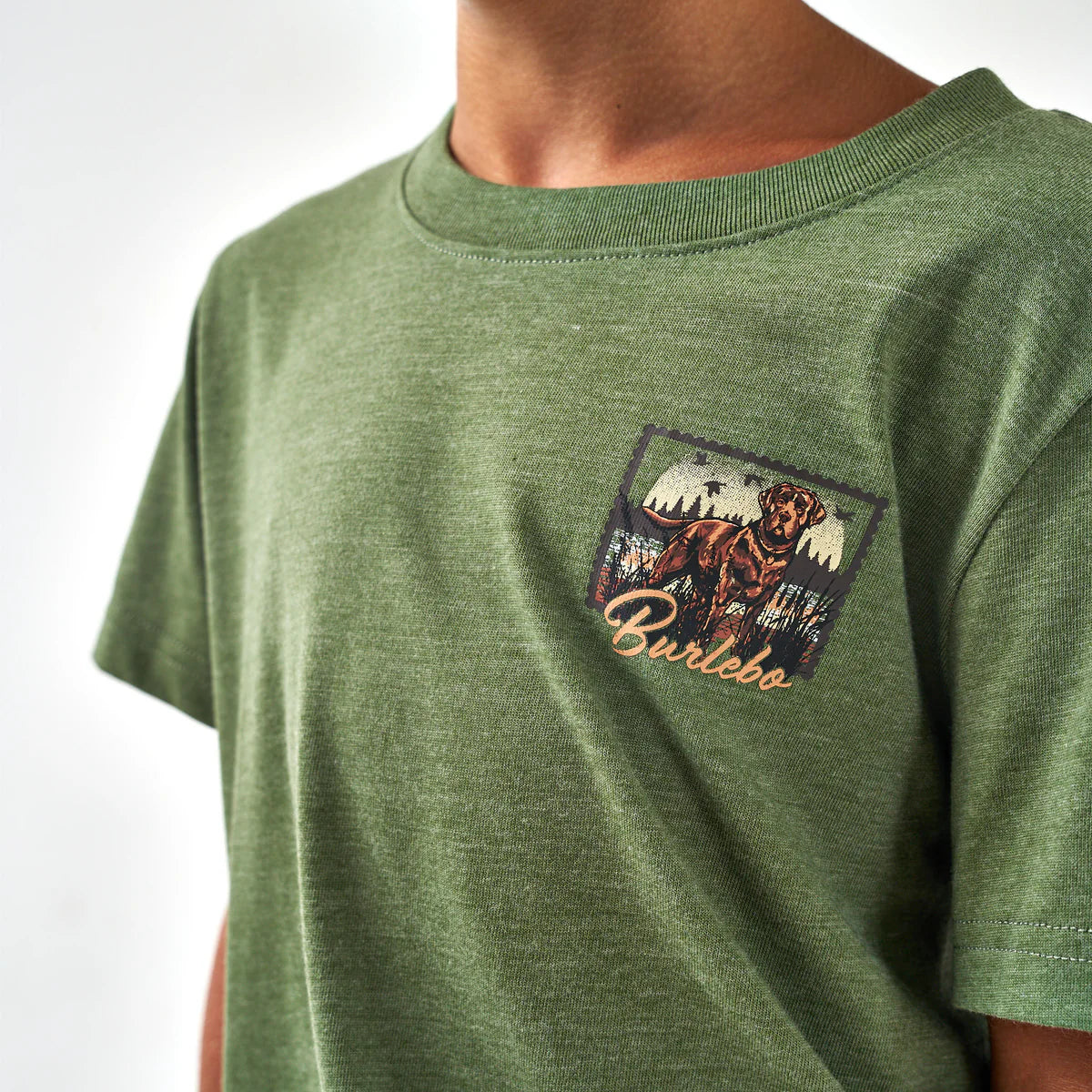 Youth Burlebo SS Tee in Duck Dog Stamp