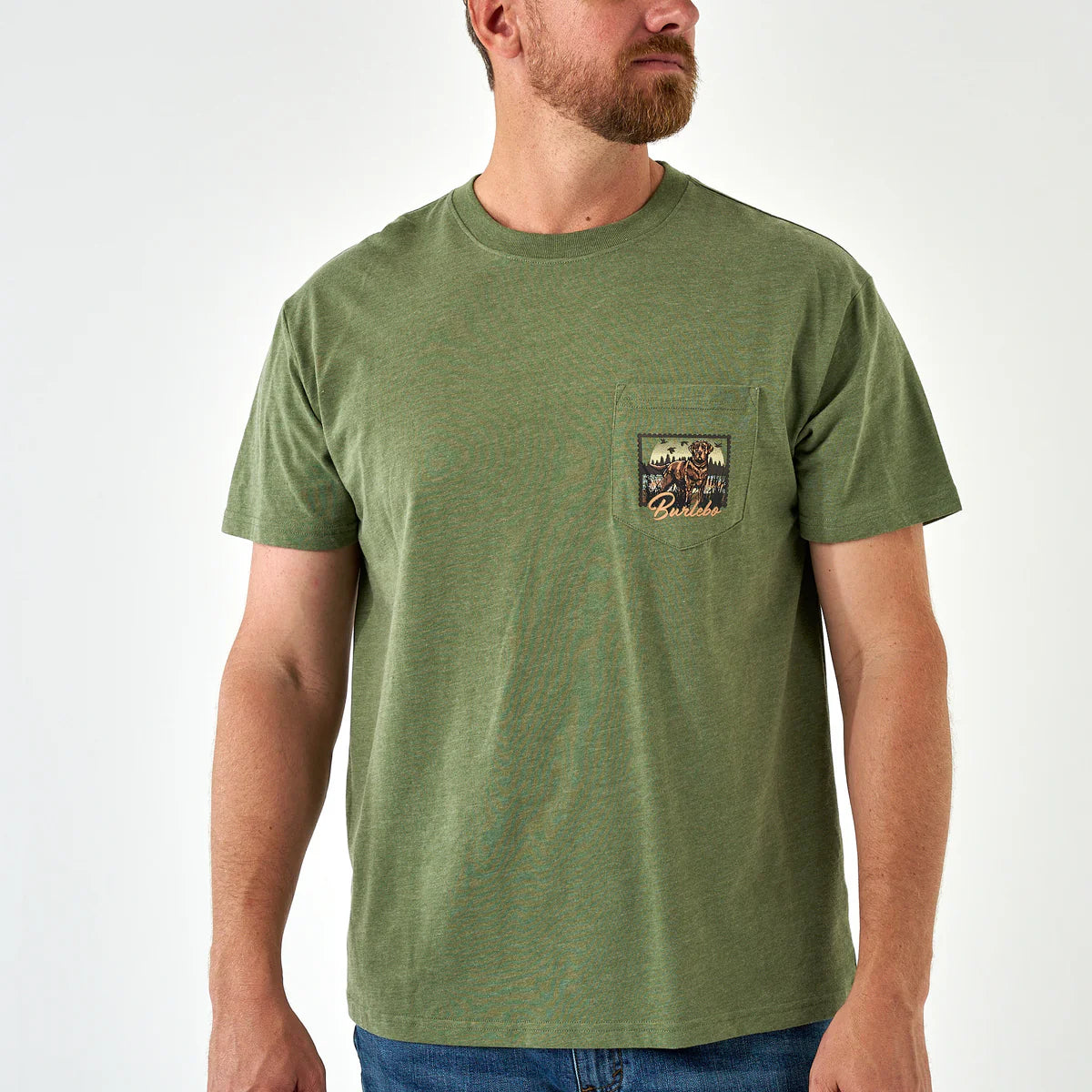 The Burlebo SS Tee in Duck Dog Stamp
