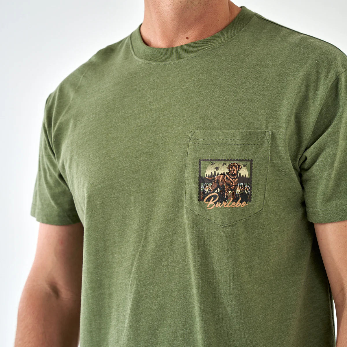 The Burlebo SS Tee in Duck Dog Stamp