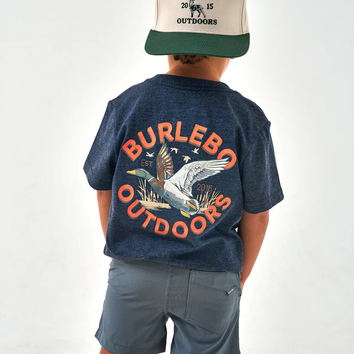 Youth Burlebo SS Tee in Old School Duck Hunt