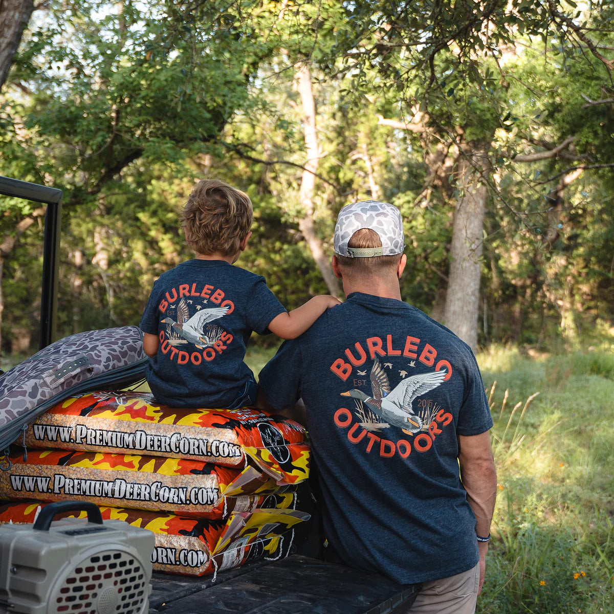 The Burlebo SS Tee in Old School Duck Hunt