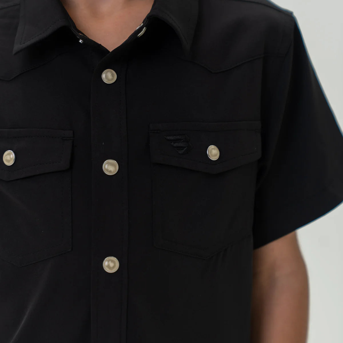 Youth Burlebo Western Shirt in Black