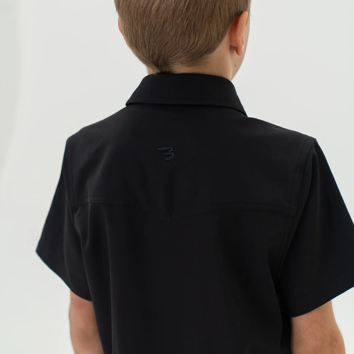 Youth Burlebo Western Shirt in Black