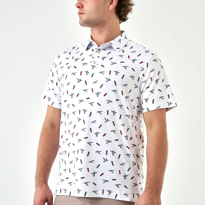 The Burlebo Performance Polo in Ducks & Shells