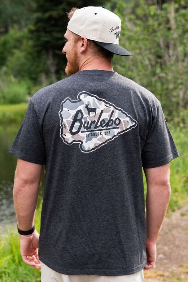 The Burlebo SS Tee in Classic Deer Camo Arrowhead
