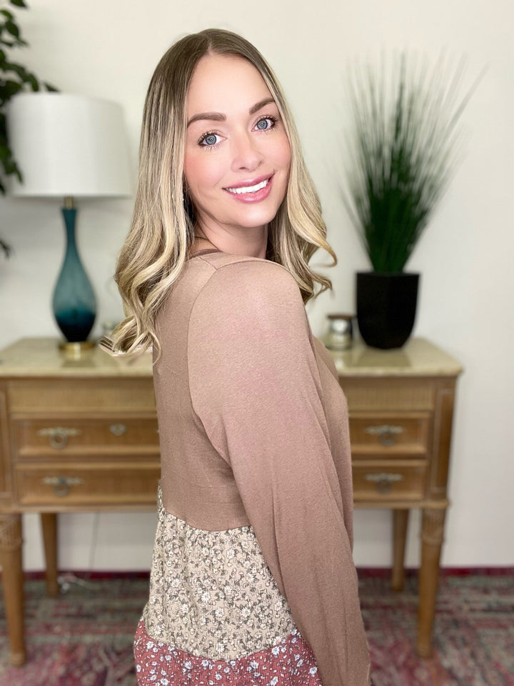 The Color Block Flare Top-All Sizes