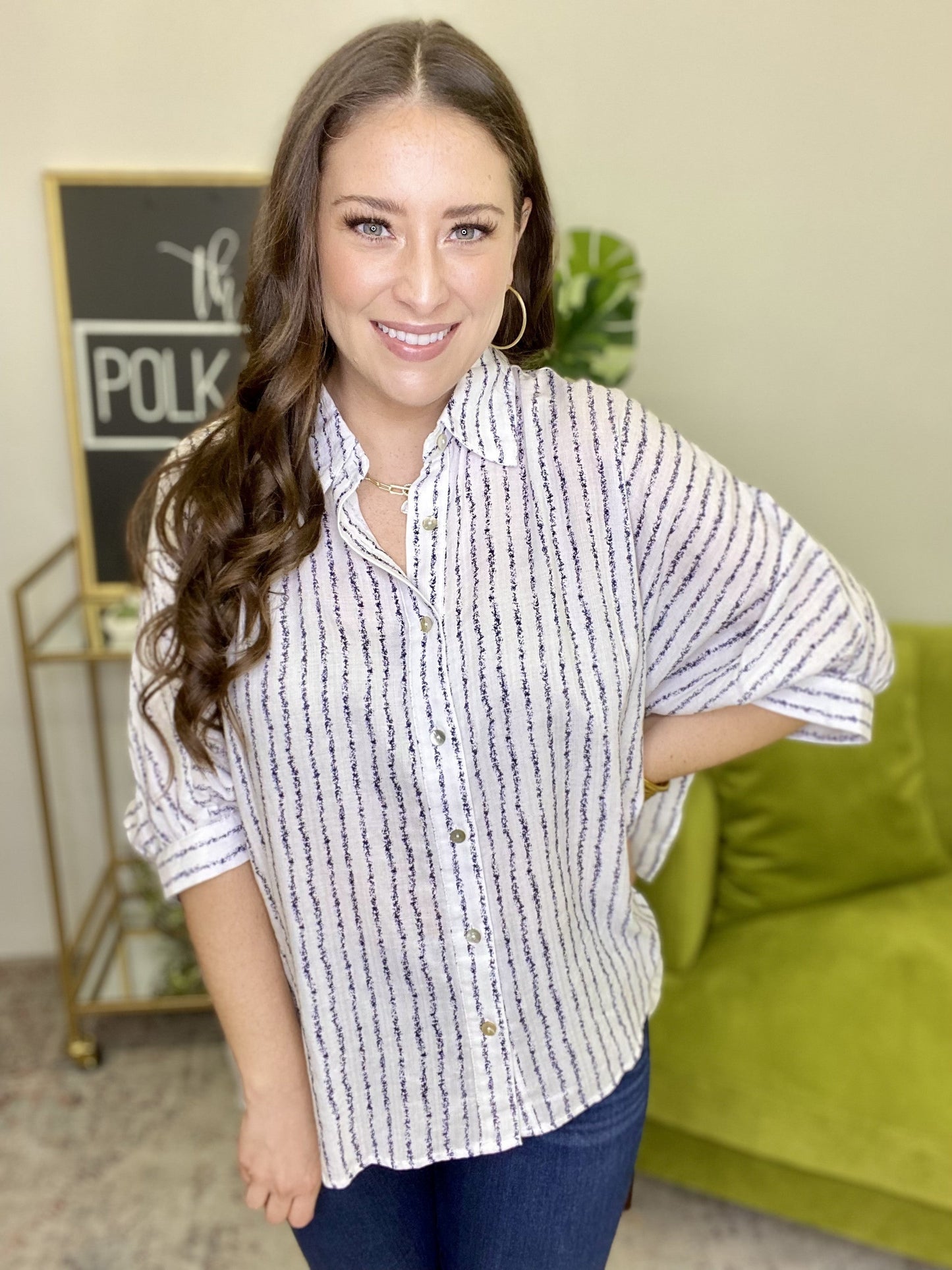 The White Cole Striped Top