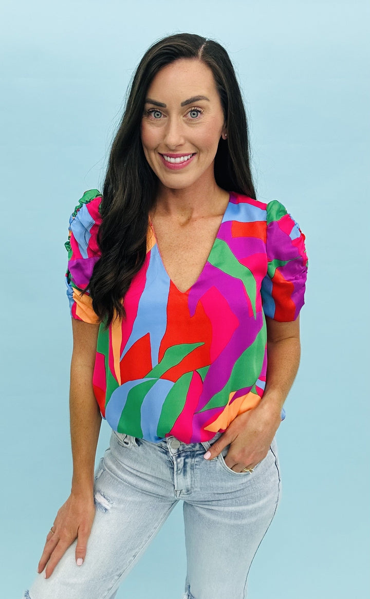 The Showstopper Ruched Top