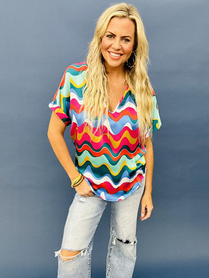 The Dancing Waves Madison Top - AS