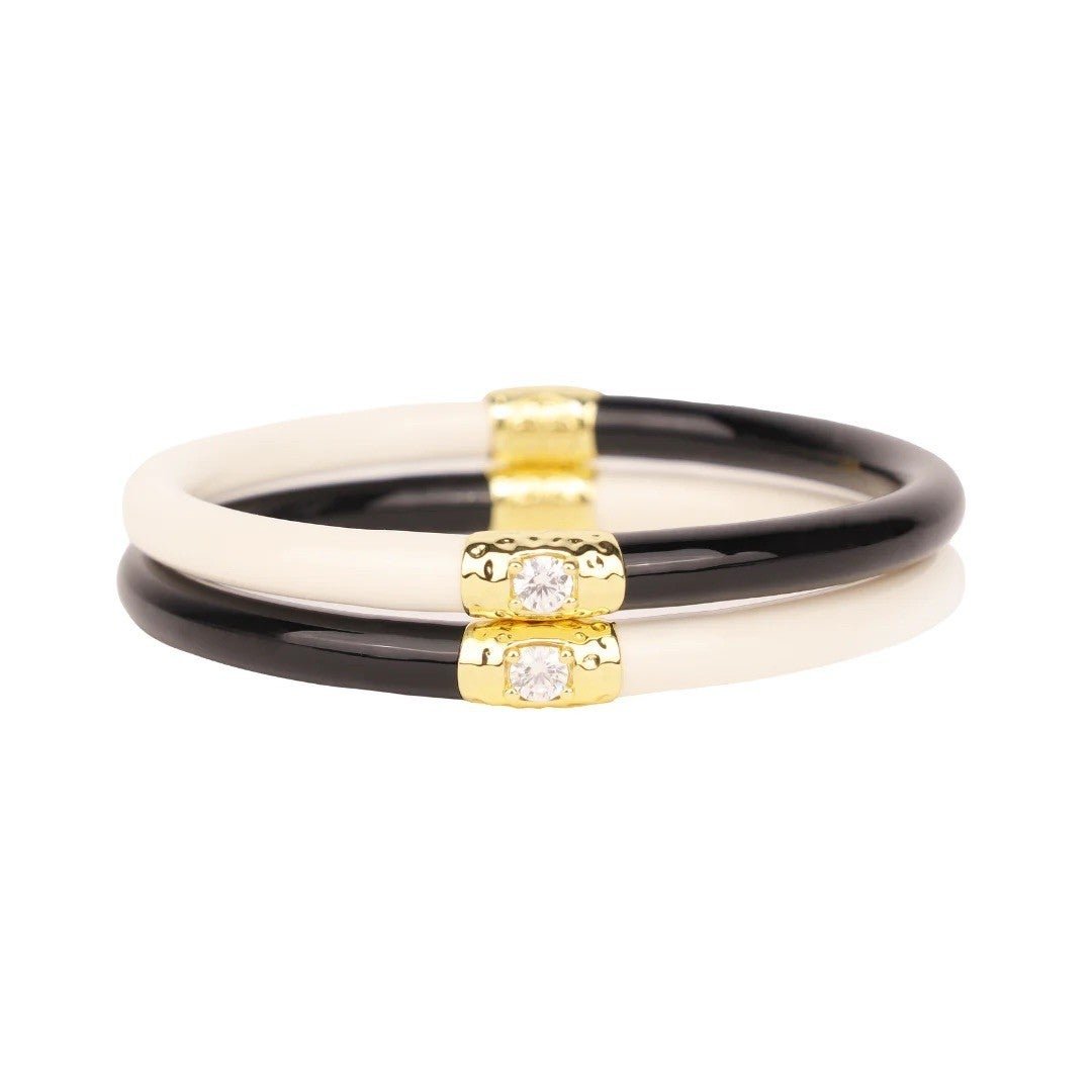 BuDhaGirl Yin Yang Bracelets - Black & Ivory