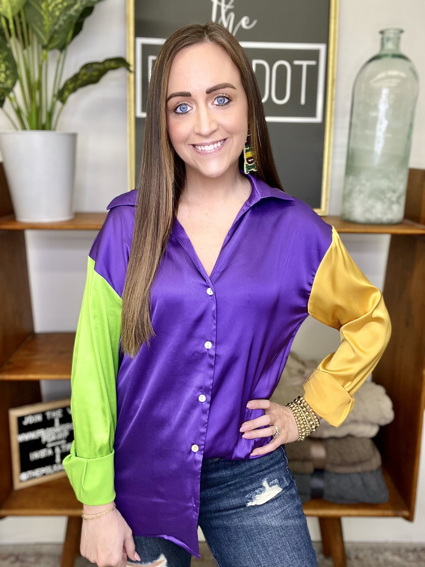 The Mardi Block Top