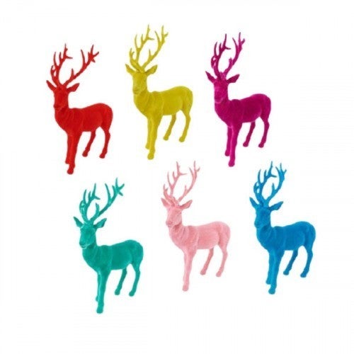 Giant Flocked Deer-32"