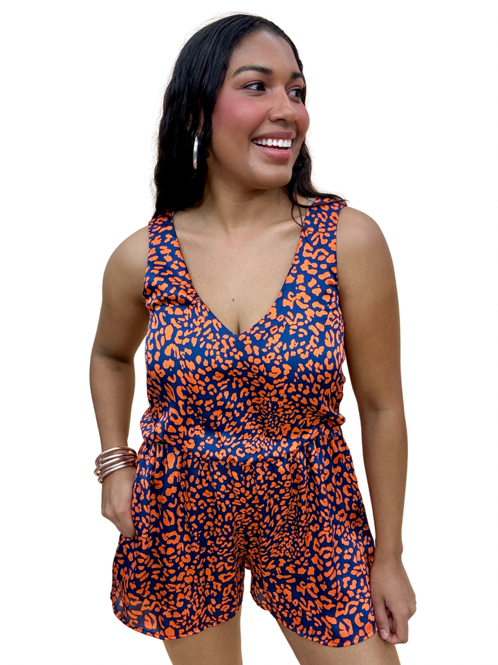 The Auburn Leo Lexi Romper - AS