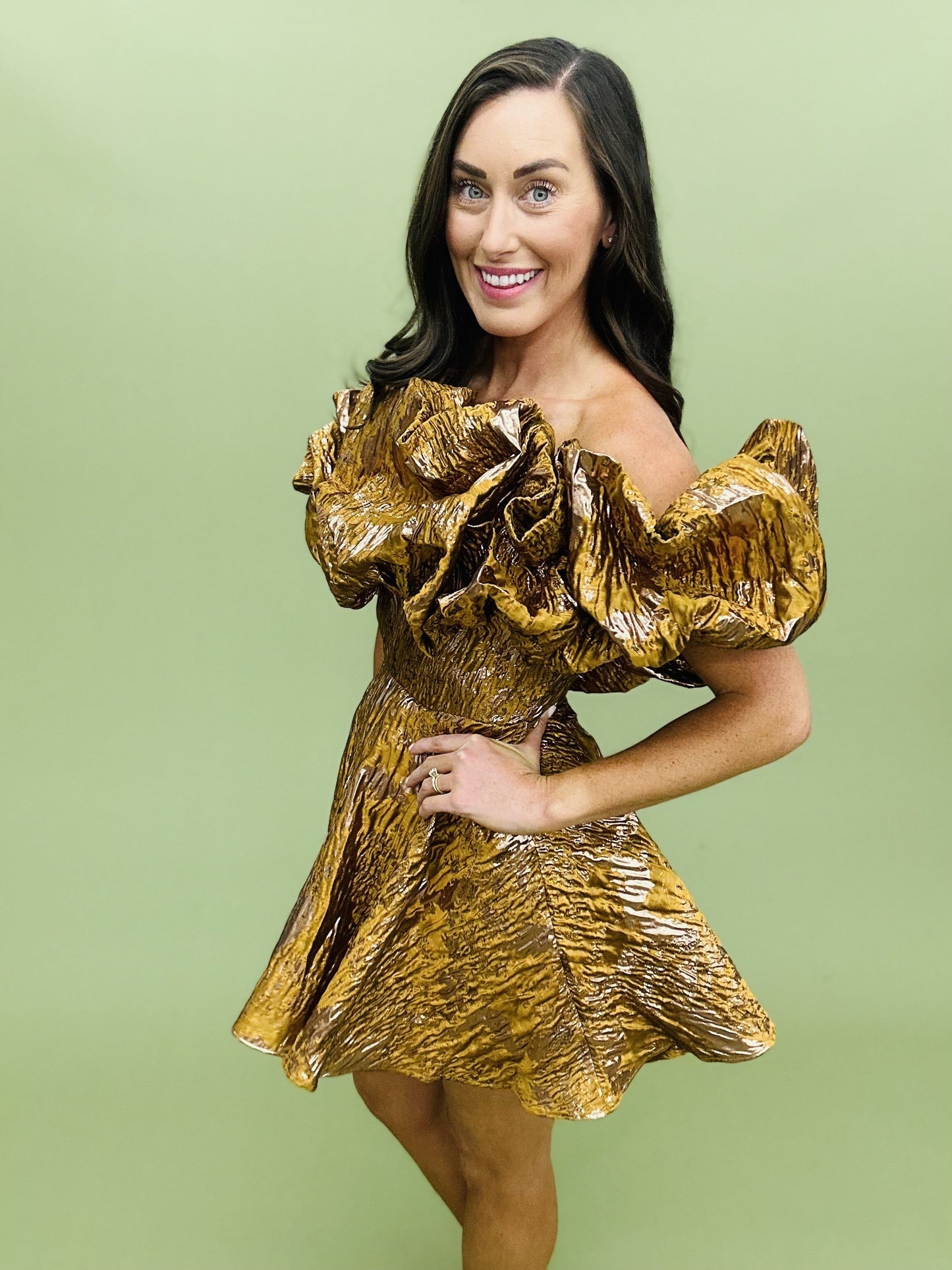 The Bronze Caroline Dress