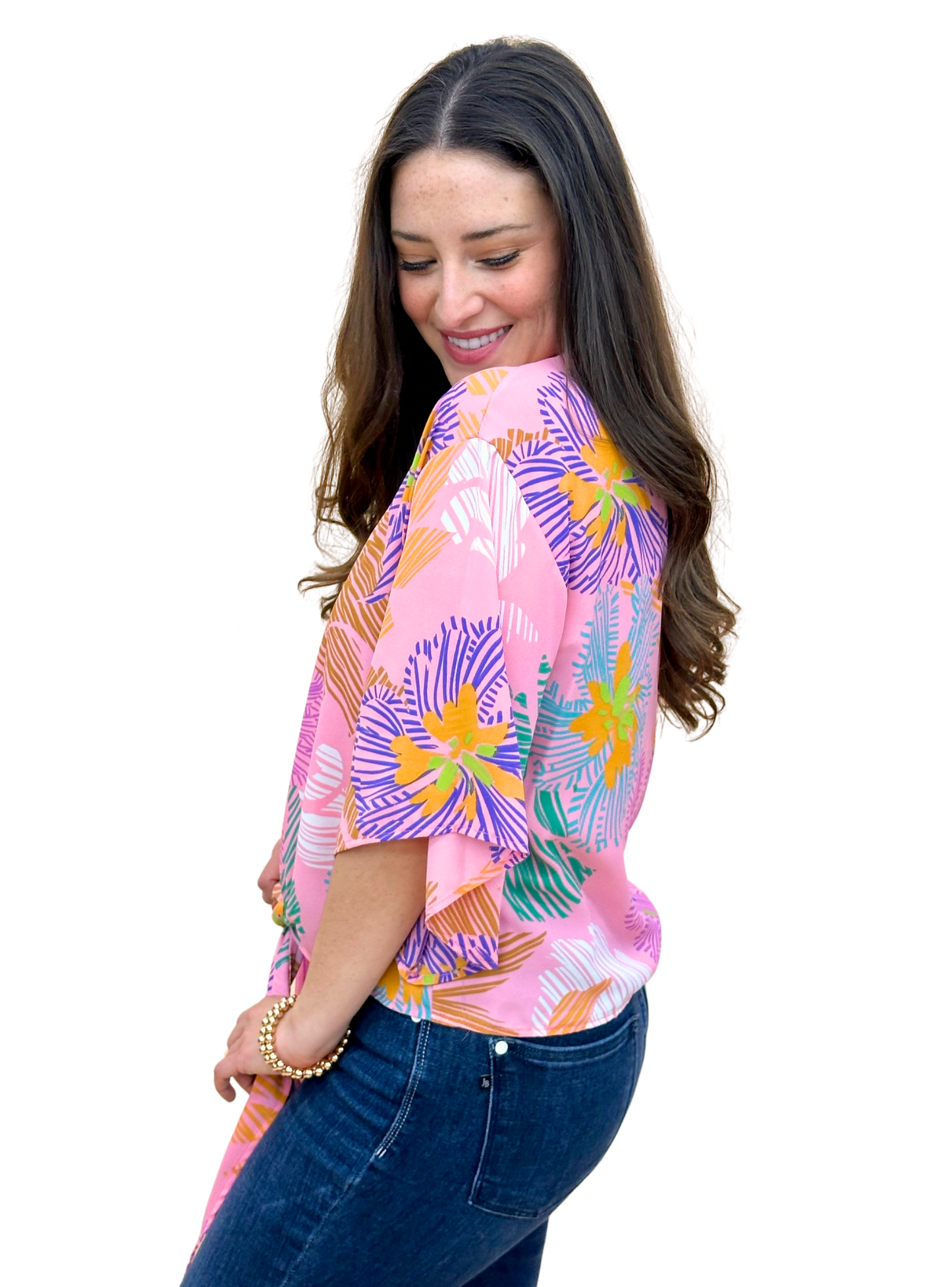 The Tropic Frenzy Tie Top