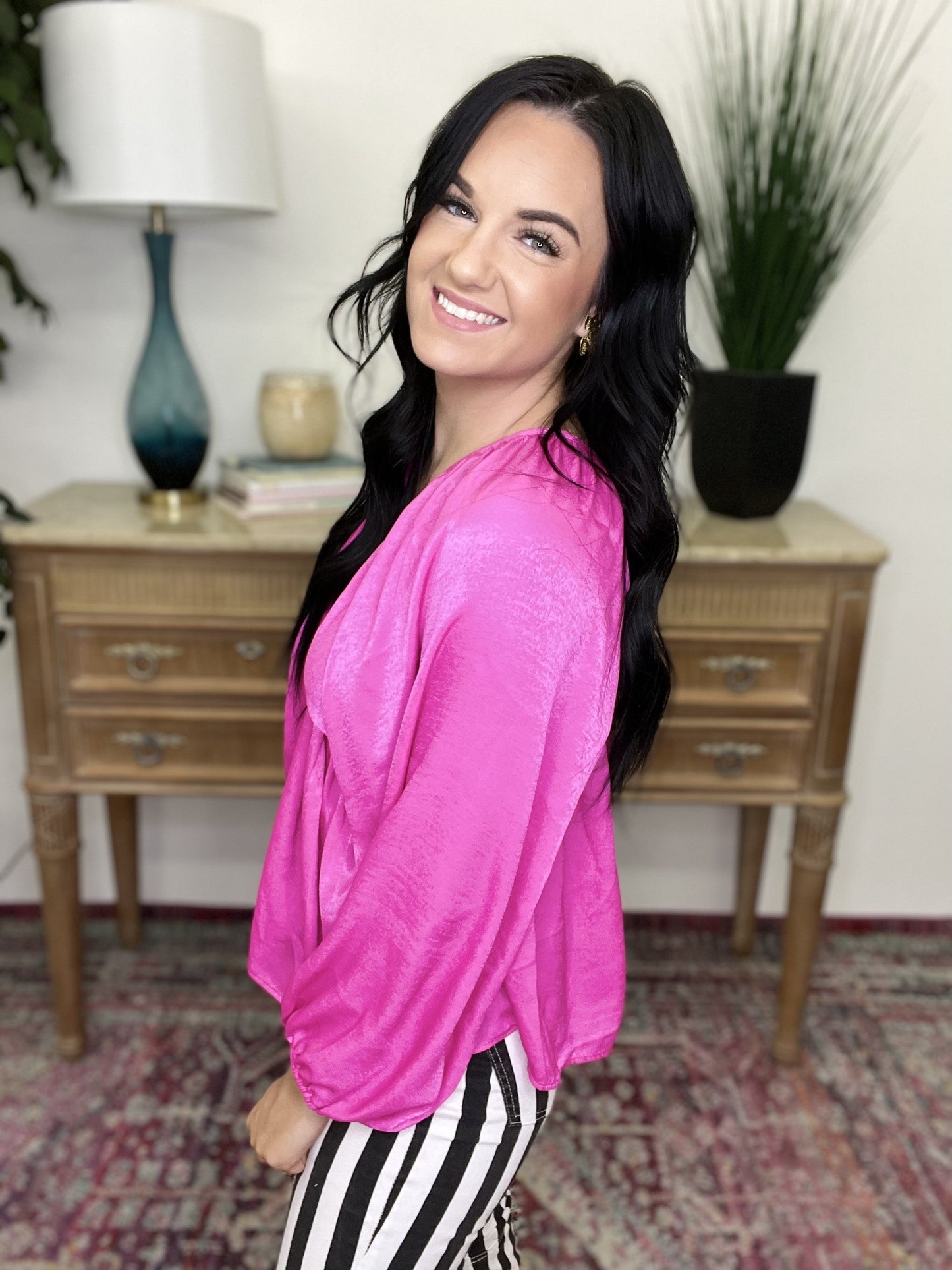The Neon Fuchsia Lucille Top
