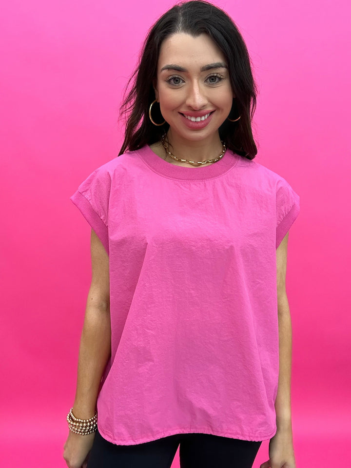 The Parachute Top in Fuchsia