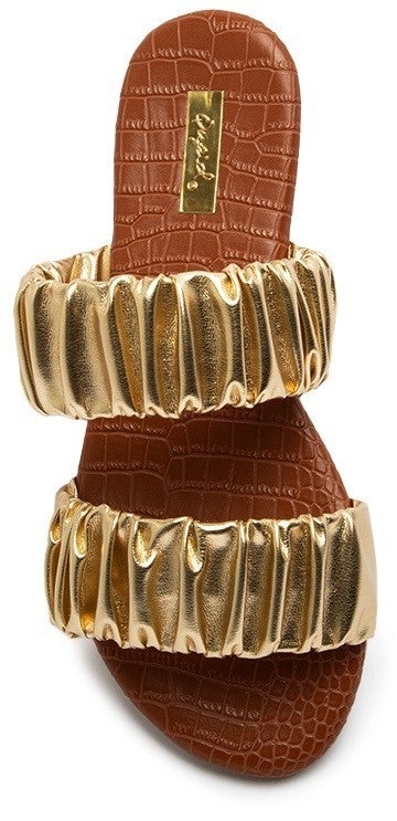 The Ruched Sandals-2 Colors