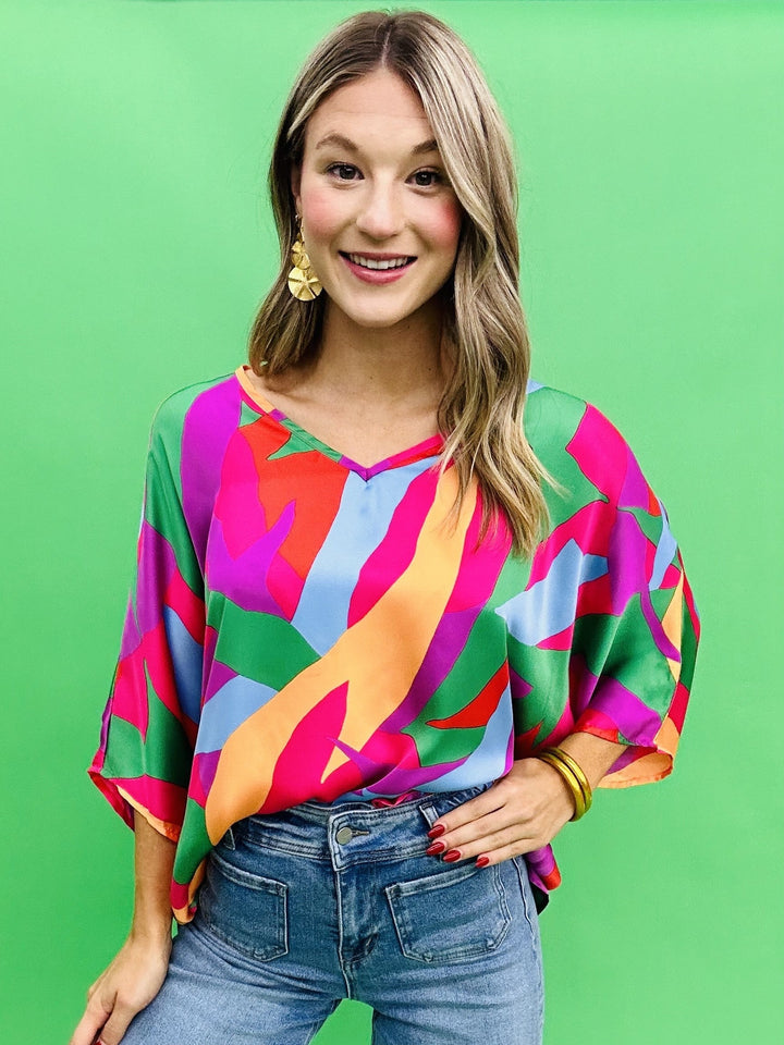 The Showstopper Poncho Top - AS