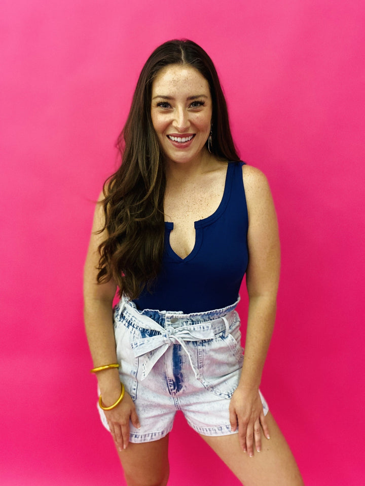 The Denim Paperbag Shorts