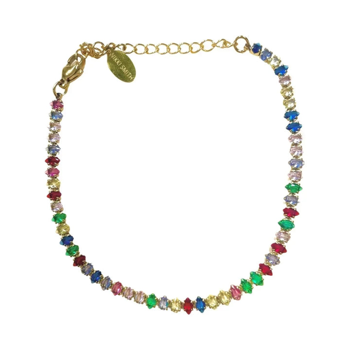 The Gold Rainbow Gem Bracelet