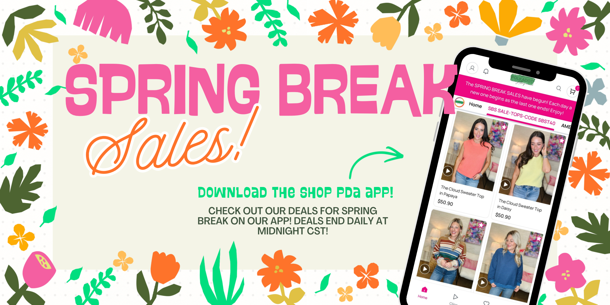 Spring Break Sales