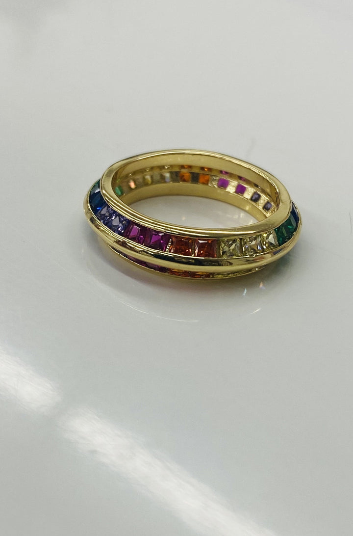 The Rainbow Spinner Ring